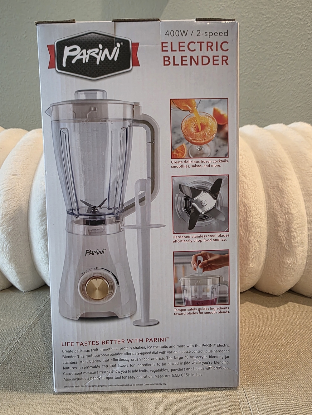 Parini Electric Blender - 400W 2 Speed - Picture 4 of 7